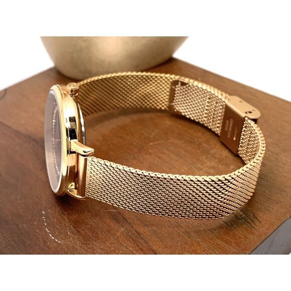 Stuhrling Women's Watch M16807 Symphony Quartz Blue Dial Rose Gold Steel… - Picture 8 of 13